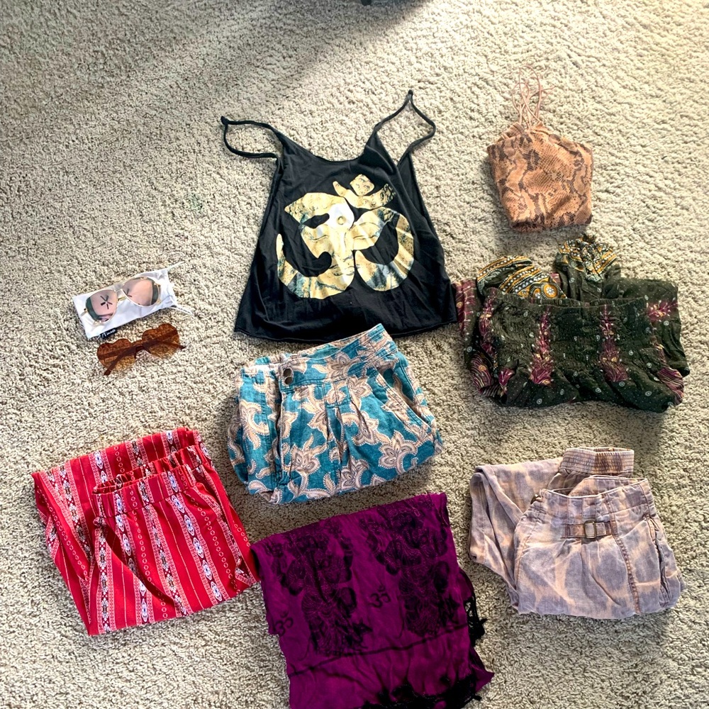 Boho Bundle! Pants / Scarf / Bodysuit / Tank / Sun
